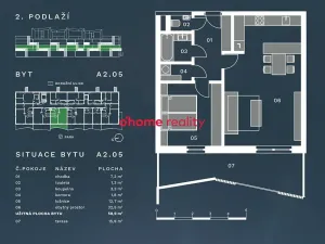 Prodej bytu 2+kk, Olomouc, Okružní, 59 m2