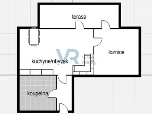Pronájem bytu 2+kk, České Budějovice, Stromovka, 46 m2
