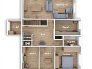 Prodej rodinného domu, Bratronice, U Kamene, 126 m2