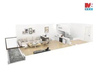Pronájem bytu 1+kk, Plzeň - Doubravka, Moravská, 44 m2