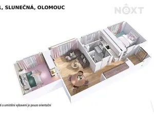 Pronájem bytu 3+1, Olomouc, Slunečná, 64 m2