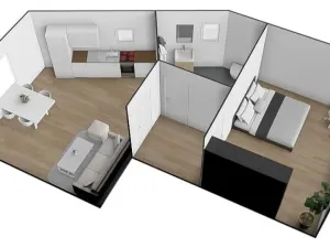 Pronájem bytu 2+kk, Brno - Ivanovice, Hřebíčková, 33 m2