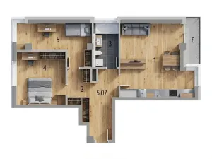 Prodej bytu 2+kk, Luhačovice, Zatloukalova, 39 m2