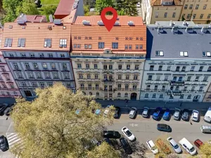 Prodej bytu 1+kk, Praha - Karlín, Peckova, 77 m2