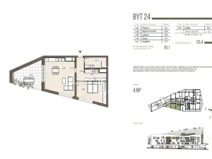 Prodej bytu 2+kk, Železná Ruda, 64 m2