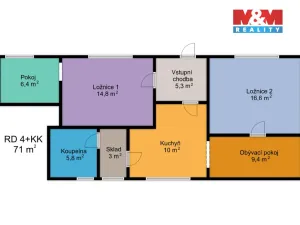 Prodej rodinného domu, Mírov, 71 m2
