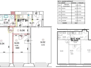 Pronájem bytu 3+kk, Liběchov, nám. V. Levého, 56 m2