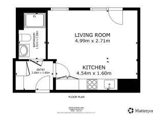Pronájem bytu 1+kk, Praha - Kamýk, Hodkovická, 31 m2