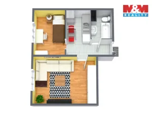 Prodej bytu 1+1, Horní Slavkov, Dlouhá, 35 m2