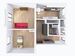 Prodej bytu 2+1, Rakovník, Prokopova, 58 m2