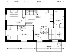 Prodej bytu 3+kk, Doksy, Pod Borným, 73 m2