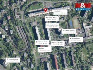 Pronájem bytu 2+1, Ústí nad Labem - Severní Terasa, Větrná, 64 m2