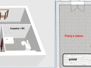 Pronájem bytu 1+1, Opočno, Krátká, 32 m2