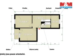 Prodej bytu 2+1, Hroznětín, Sídliště, 56 m2