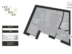 Prodej bytu 1+kk, Brno, Elišky Přemyslovny, 35 m2