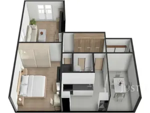 Prodej bytu 2+1, Záhoří, 57 m2