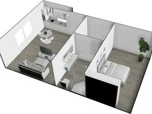 Pronájem bytu 2+kk, Brno, Černohorská, 48 m2