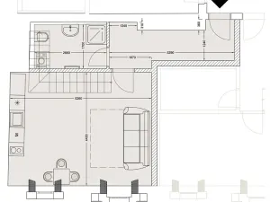 Pronájem atypického bytu, Praha - Staré Město, Kozí, 62 m2