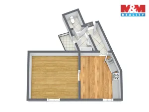 Prodej bytu 1+1, Karlovy Vary, Mattoniho nábřeží, 45 m2