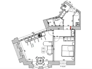 Pronájem bytu 2+kk, Praha - Vršovice, Žitomírská, 60 m2