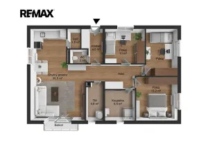 Prodej rodinného domu, Kladno, Třebichovická, 92 m2