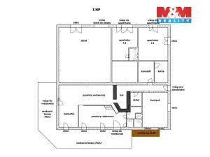 Prodej restaurace, Hukvaldy, 530 m2