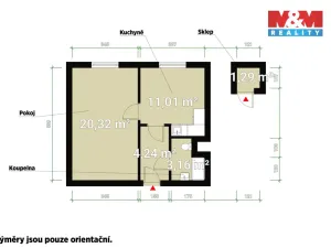 Prodej bytu 1+1, Nýřany, Havířská, 39 m2