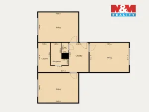 Prodej bytu 3+1, Sokolov, Mánesova, 63 m2