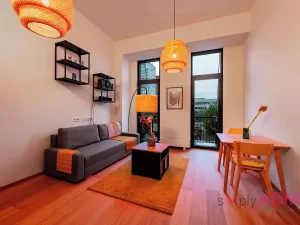 Pronájem bytu 1+kk, Praha - Holešovice, V háji, 37 m2