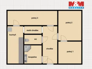 Pronájem bytu 3+1, Dobruška, Opočenská, 68 m2