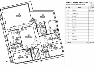 Pronájem kanceláře, Brno, 93 m2