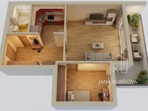 Pronájem bytu 2+1, Kyjov, Sv. Čecha, 60 m2