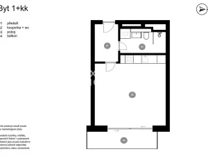 Prodej bytu 1+kk, Praha - Žižkov, U Viktorie, 40 m2
