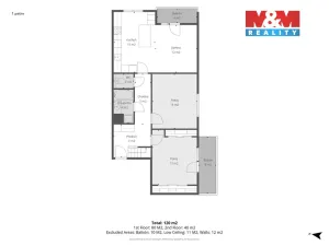 Prodej bytu 4+kk, Králův Dvůr - Levín, Na Lucberku, 141 m2