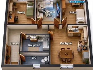 Prodej bytu 3+1, Lovosice, Terezínská, 74 m2