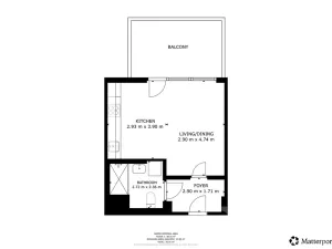 Pronájem bytu 1+kk, Praha - Stodůlky, Hábova, 37 m2