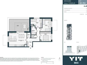 Prodej bytu 4+kk, Kladno, Unhošťská, 86 m2
