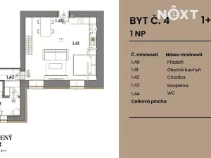 Prodej bytu 1+kk, Rapotín, Výzkumníků, 54 m2