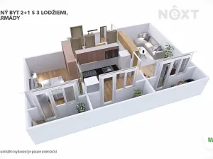 Prodej bytu 2+1, Šumperk, Čsl. armády, 54 m2