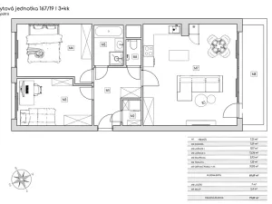 Prodej bytu 3+kk, Praha - Žižkov, Roháčova, 79 m2