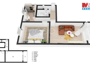 Pronájem bytu 2+1, Chomutov, Blatenská, 51 m2