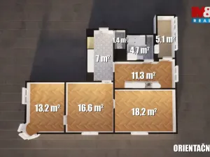 Prodej bytu 3+1, Terezín, Prokopa Holého, 73 m2