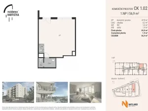 Pronájem obchodního prostoru, Praha - Vysočany, Čerpadlová, 55 m2