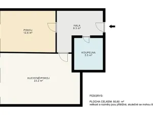 Prodej bytu 2+kk, Praha - Smíchov, Nádražní, 52 m2