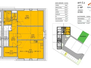 Prodej bytu 3+kk, Jílovice, 77 m2