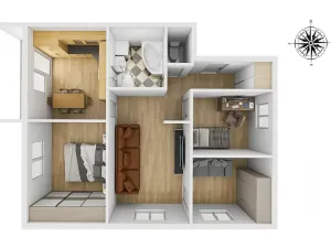 Dražba bytu 4+1, Zeleneč, Mstětická, 96 m2