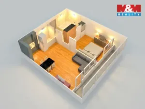 Prodej bytu 2+kk, Praha - Zličín, Lipovská, 60 m2