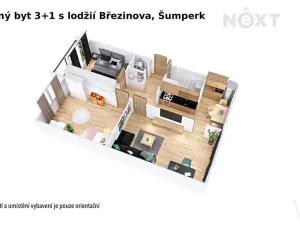 Pronájem bytu 3+1, Šumperk, Březinova, 77 m2