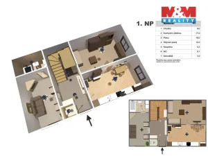 Prodej rodinného domu, Mirovice, Pod Kostelem, 150 m2
