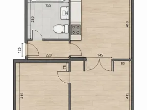 Prodej bytu 2+1, Kyjov, Nerudova, 45 m2